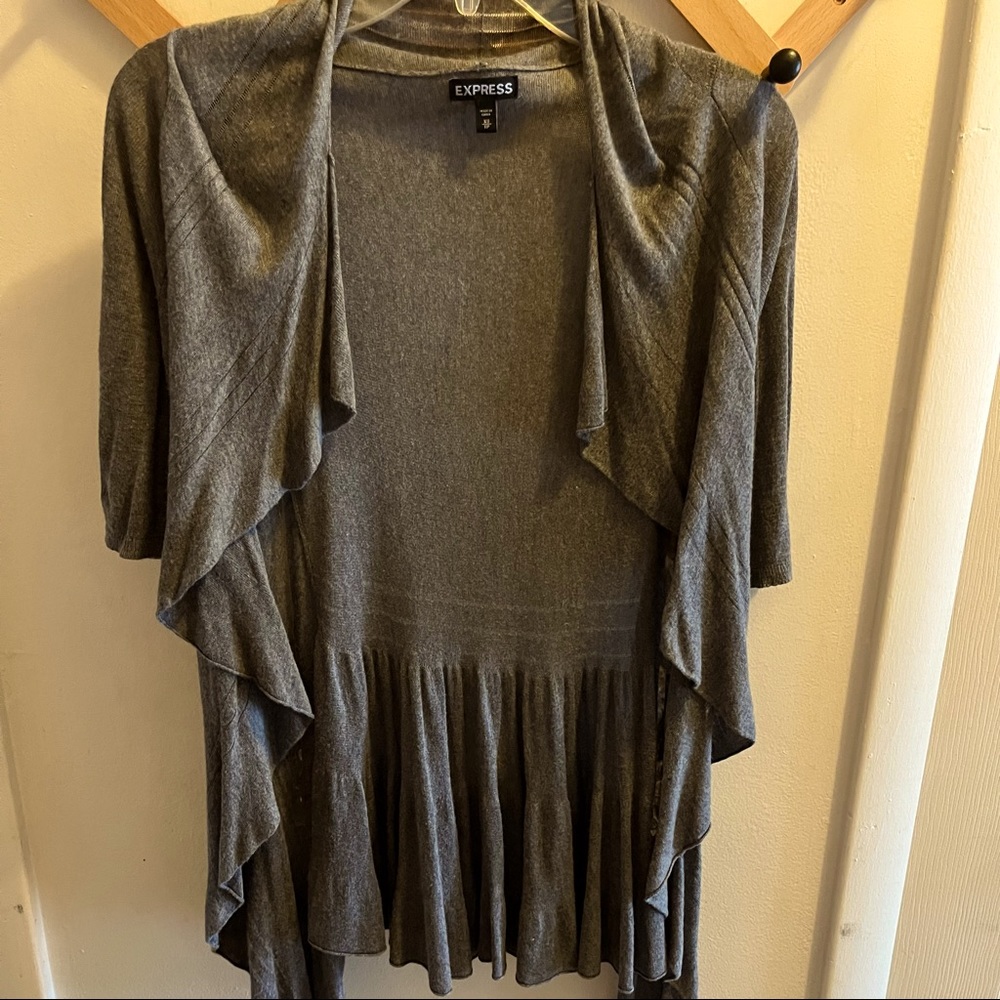 Express ruffle cardigan